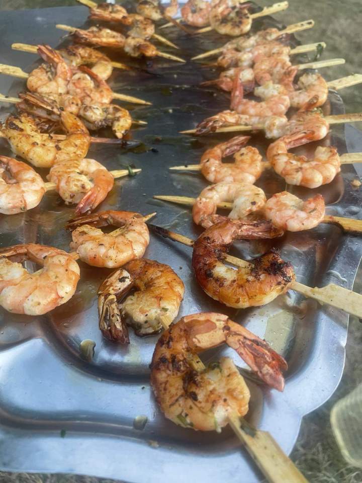 Brochettes de crevettes Laparade