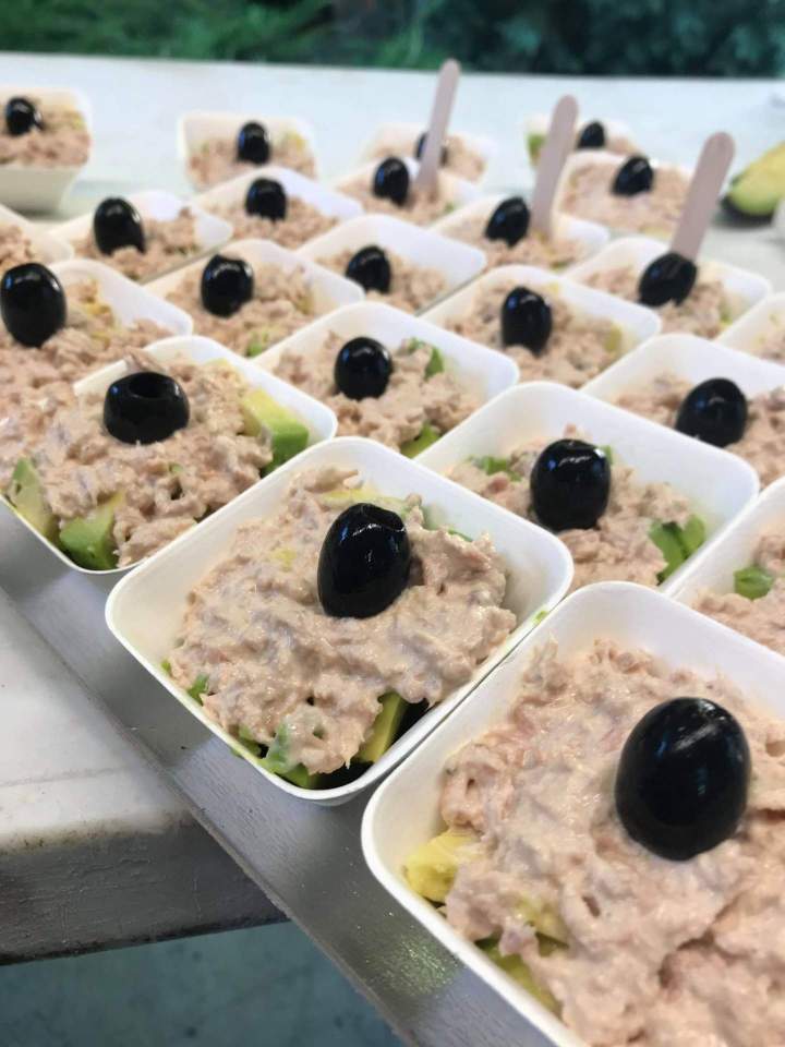 Verrine de salade thon Laparade