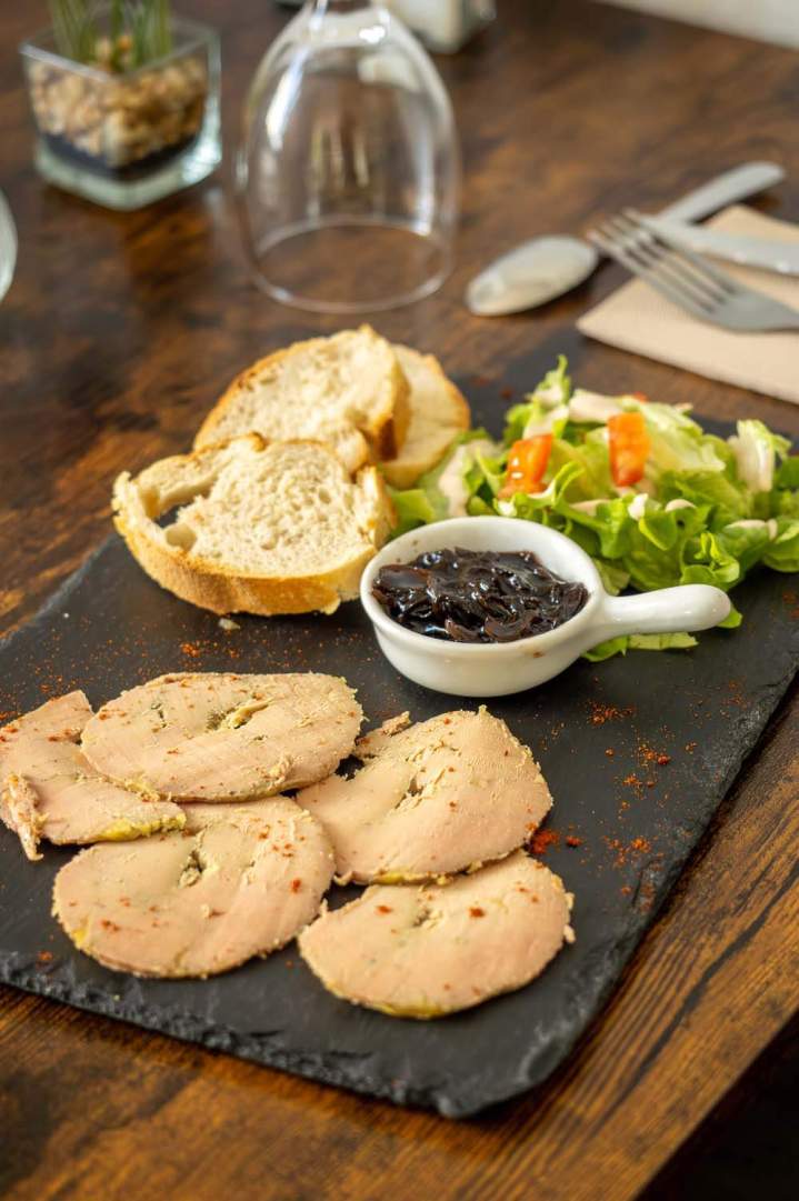 Assiette de foie gras Laparade